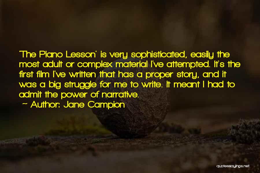Complex Quotes By Jane Campion