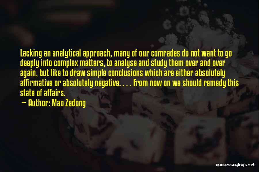 Complex Quotes By Mao Zedong