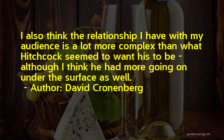Complex Relationship Quotes By David Cronenberg