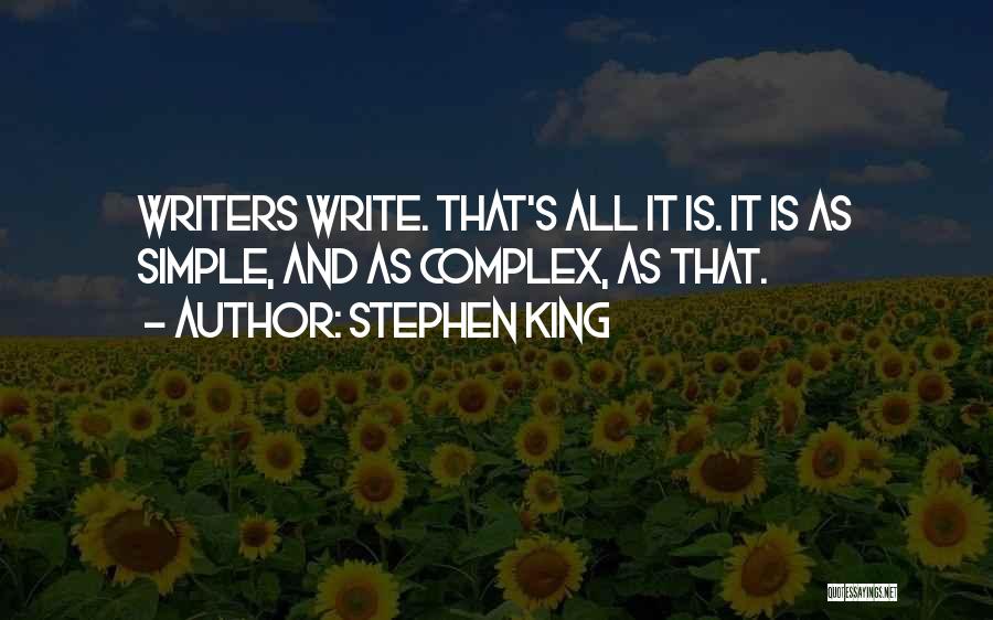 Complexes Quotes By Stephen King