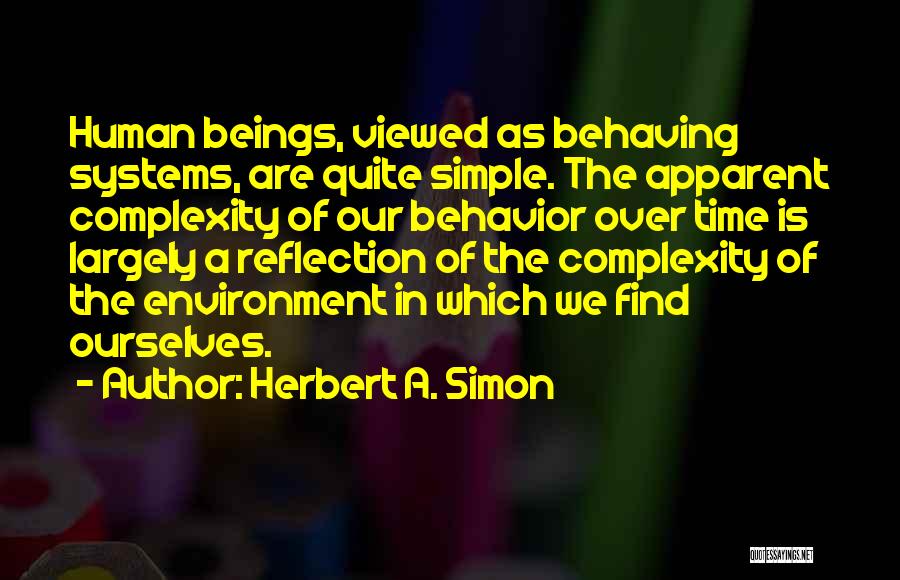 Complexity Of Human Quotes By Herbert A. Simon