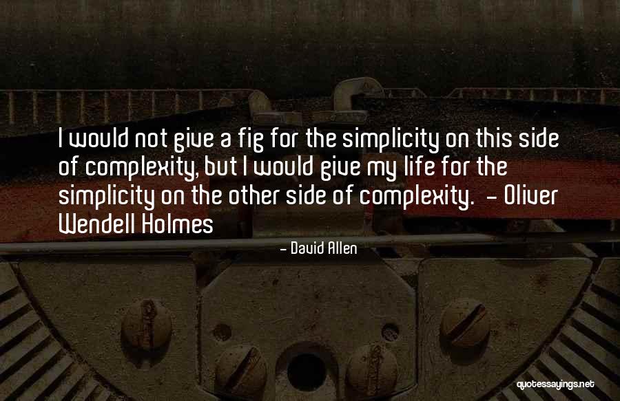 Complexity Of Life Quotes By David Allen Complexity Of Life Quotes By David Allen
