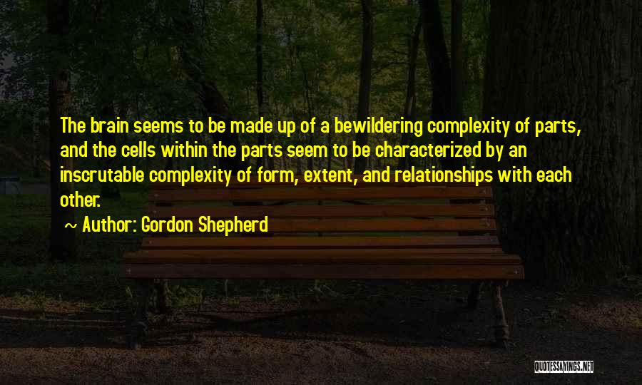 Complexity Relationships Quotes By Gordon Shepherd