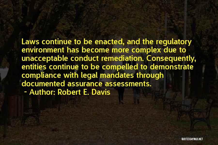 Compliance Audit Quotes By Robert E. Davis