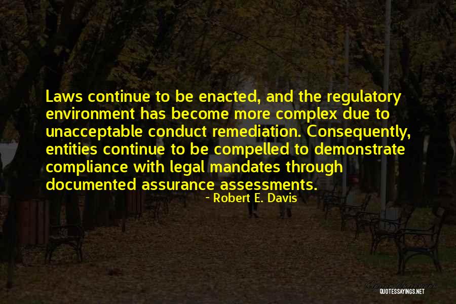 Compliance Audit Quotes By Robert E. Davis