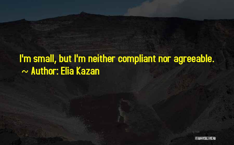 Compliant Quotes By Elia Kazan