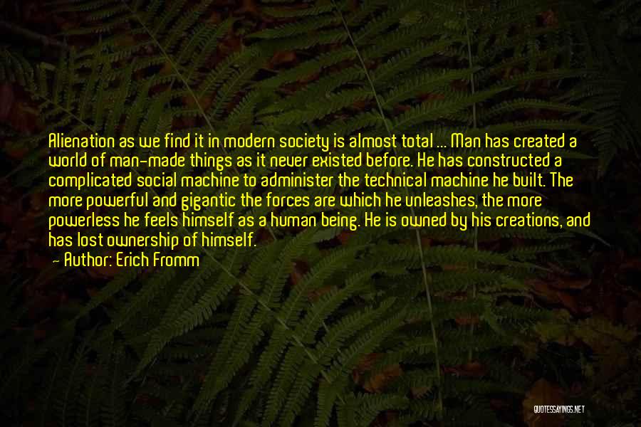 Complicated Things Quotes By Erich Fromm