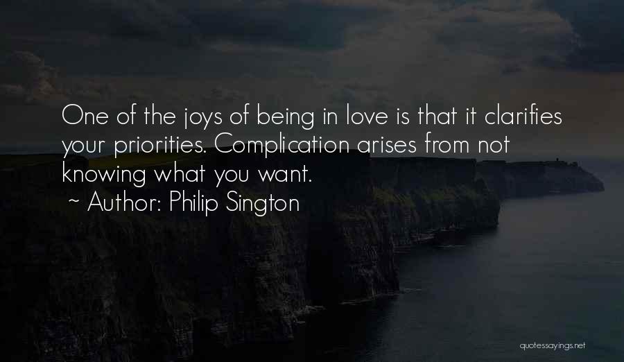 Complication Quotes By Philip Sington