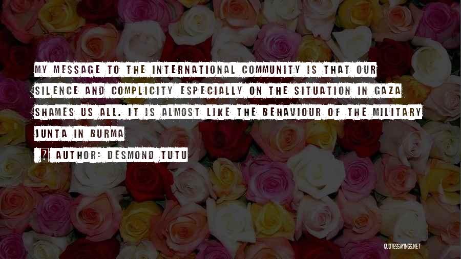 Complicity Quotes By Desmond Tutu