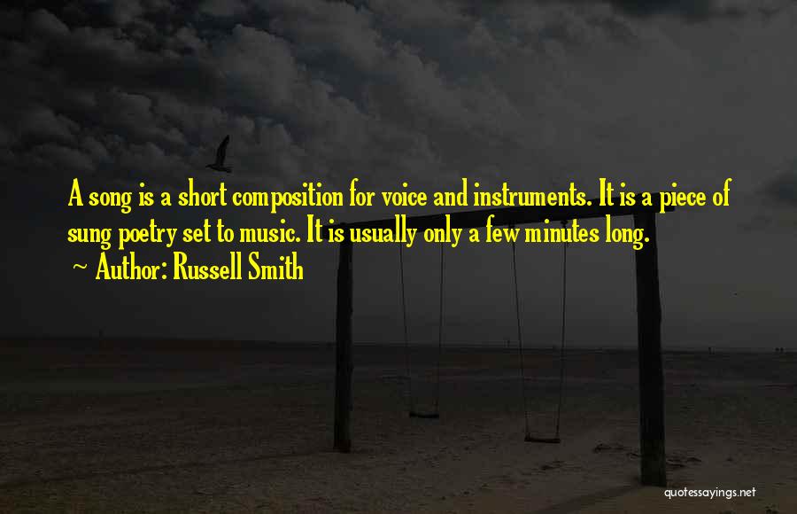 Composition Music Quotes By Russell Smith