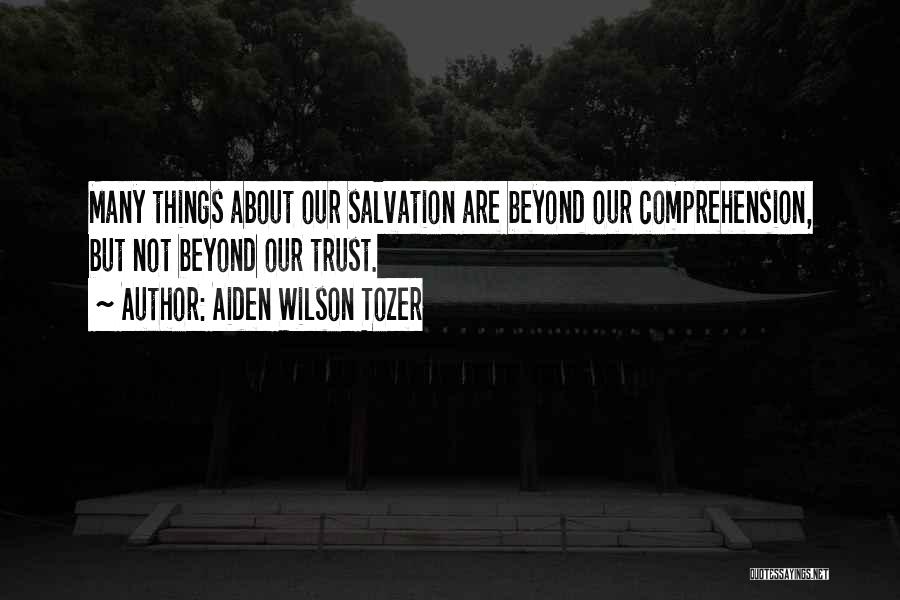 Comprehension Quotes By Aiden Wilson Tozer