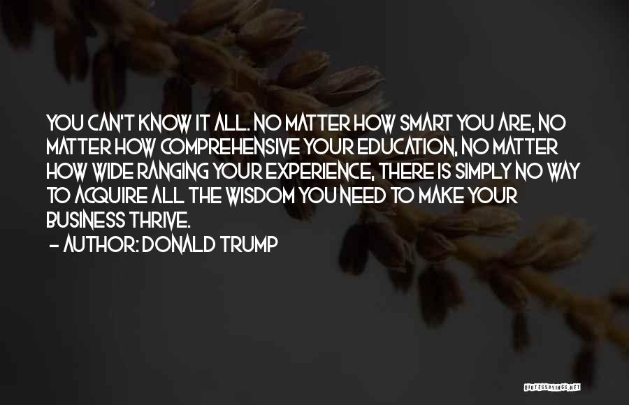 Comprehensive Education Quotes By Donald Trump