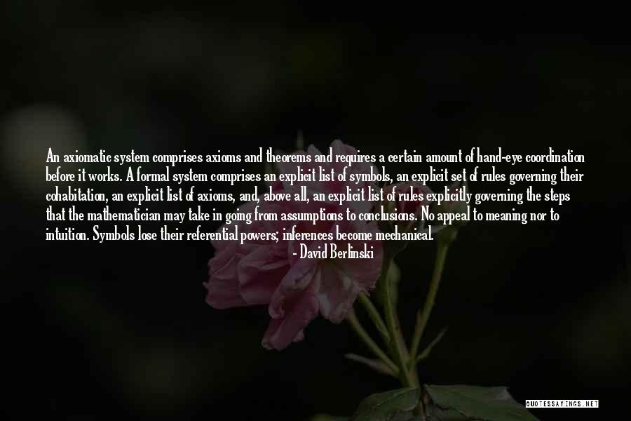 Comprises Of Quotes By David Berlinski Comprises Of Quotes By David Berlinski