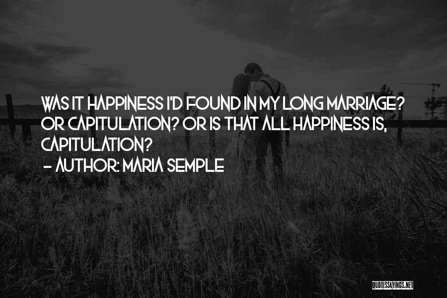 Compromise In A Marriage Quotes By Maria Semple