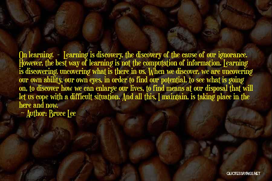 Computation Quotes By Bruce Lee