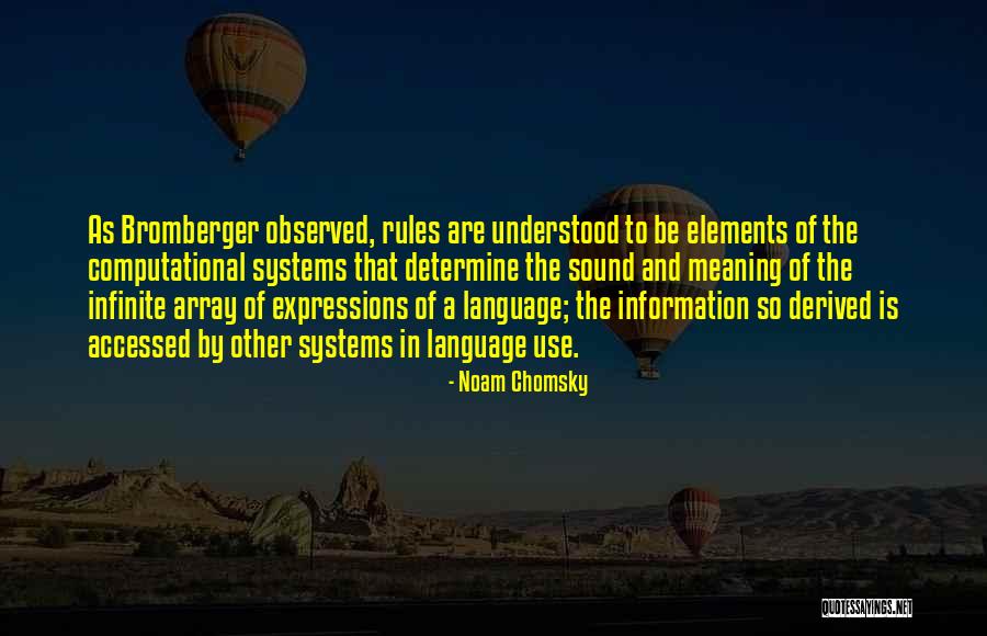 Computational Quotes By Noam Chomsky Computational Quotes By Noam Chomsky