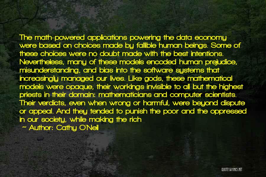 Computer Applications Quotes By Cathy O'Neil