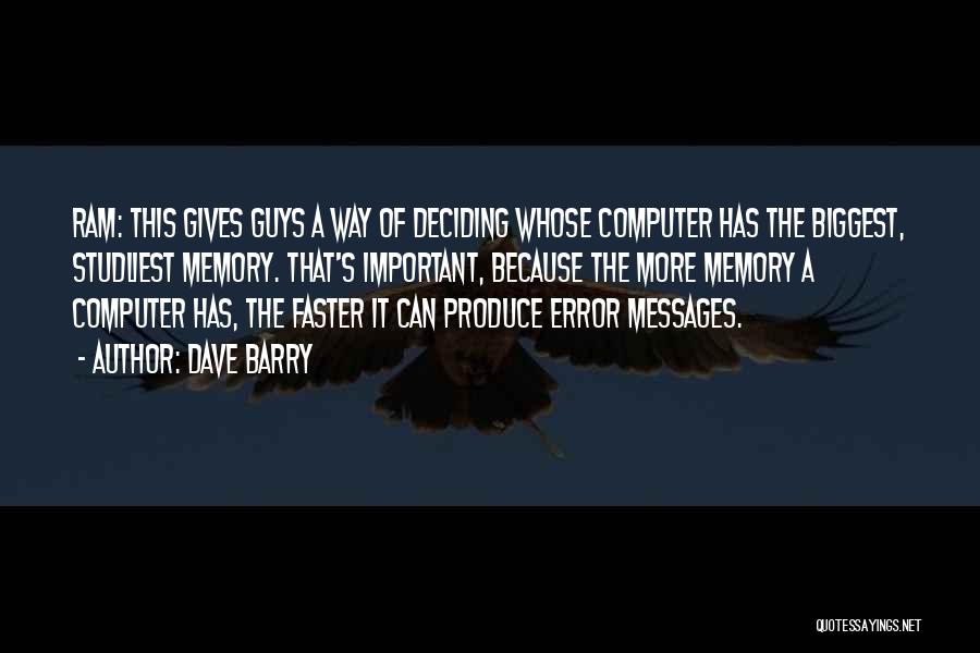 Computer Errors Quotes By Dave Barry