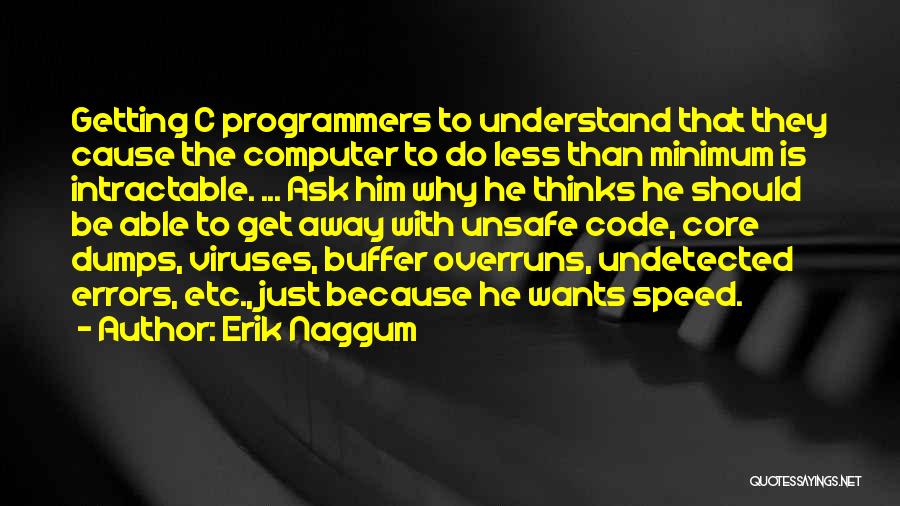 Computer Errors Quotes By Erik Naggum