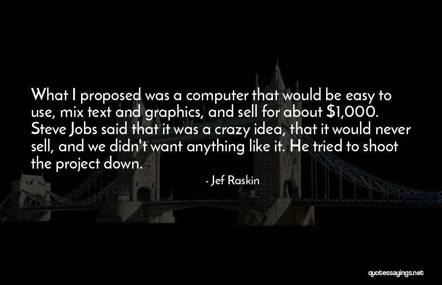 Computer Graphics Quotes By Jef Raskin