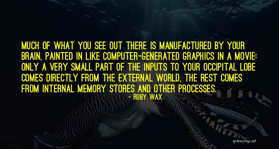 Computer Graphics Quotes By Ruby Wax