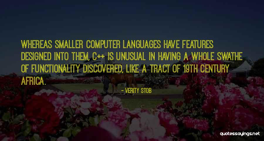 Computer Language Quotes By Verity Stob Computer Language Quotes By Verity Stob