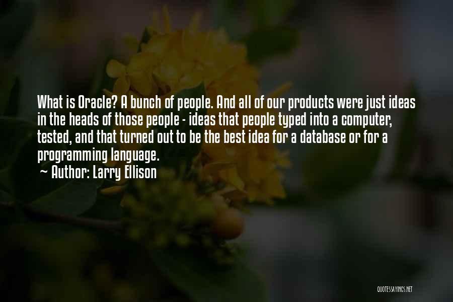 Computer Programming Quotes By Larry Ellison