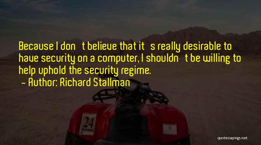 Computer Security Quotes By Richard Stallman