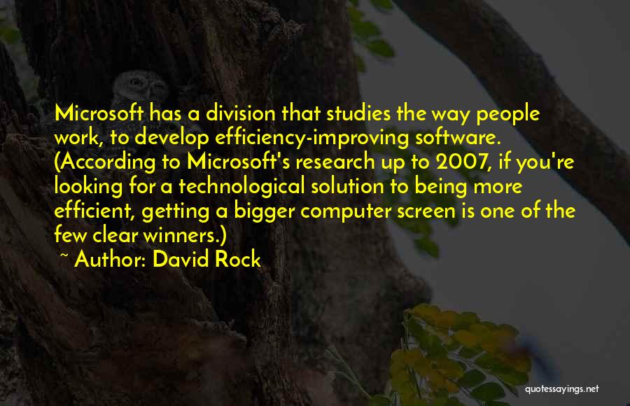 Computer Software Quotes By David Rock