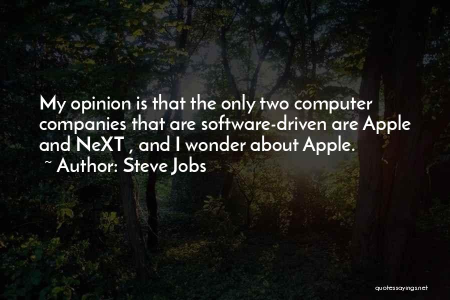 Computer Software Quotes By Steve Jobs