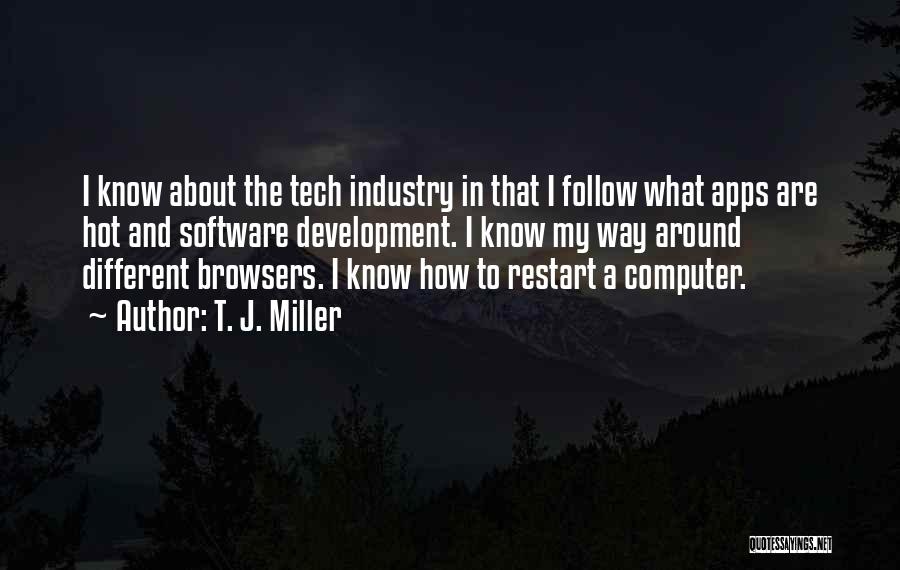 Computer Software Quotes By T. J. Miller