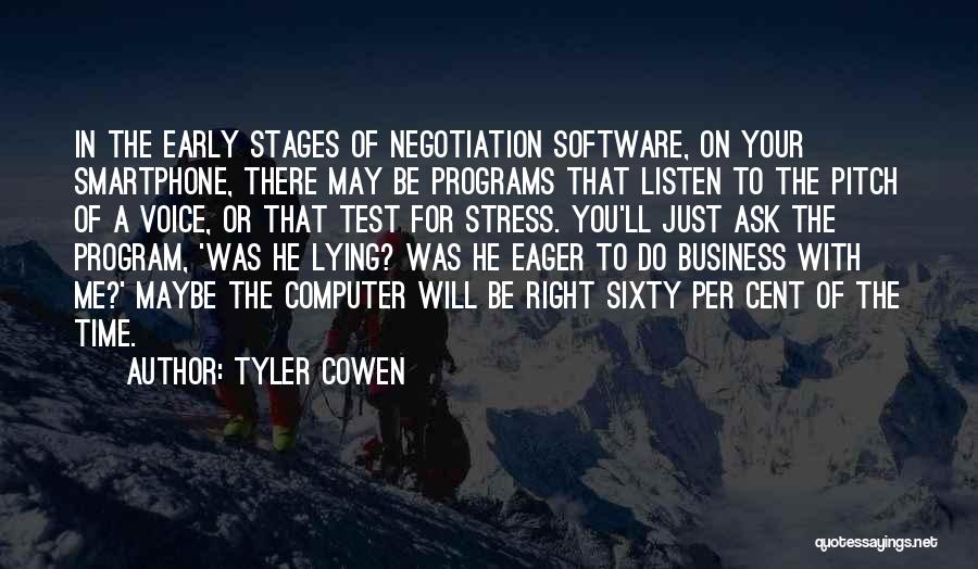 Computer Software Quotes By Tyler Cowen