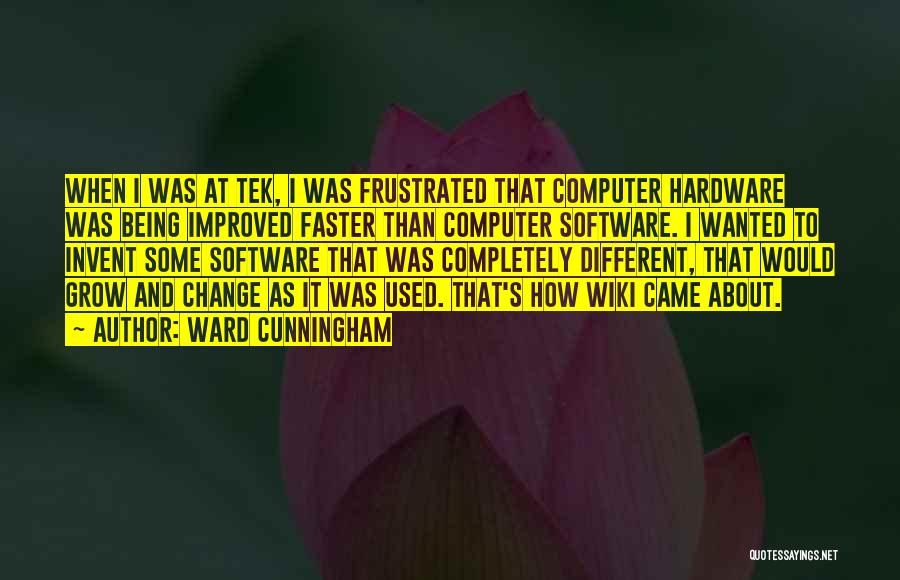 Computer Software Quotes By Ward Cunningham