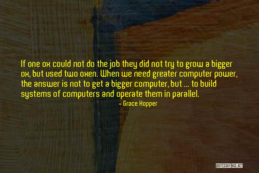 Computer Systems Quotes By Grace Hopper