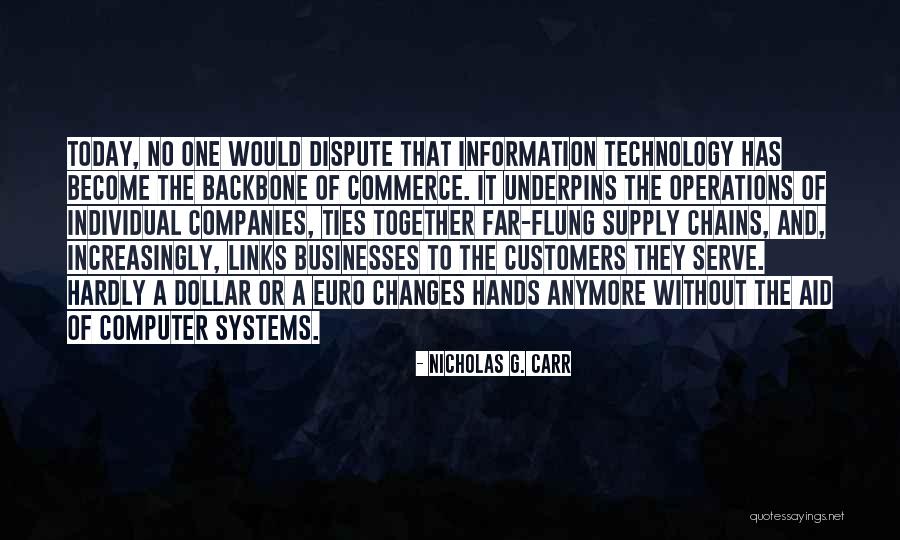 Computer Systems Quotes By Nicholas G. Carr