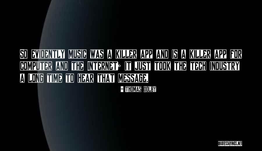 Computer Tech Quotes By Thomas Dolby Computer Tech Quotes By Thomas Dolby