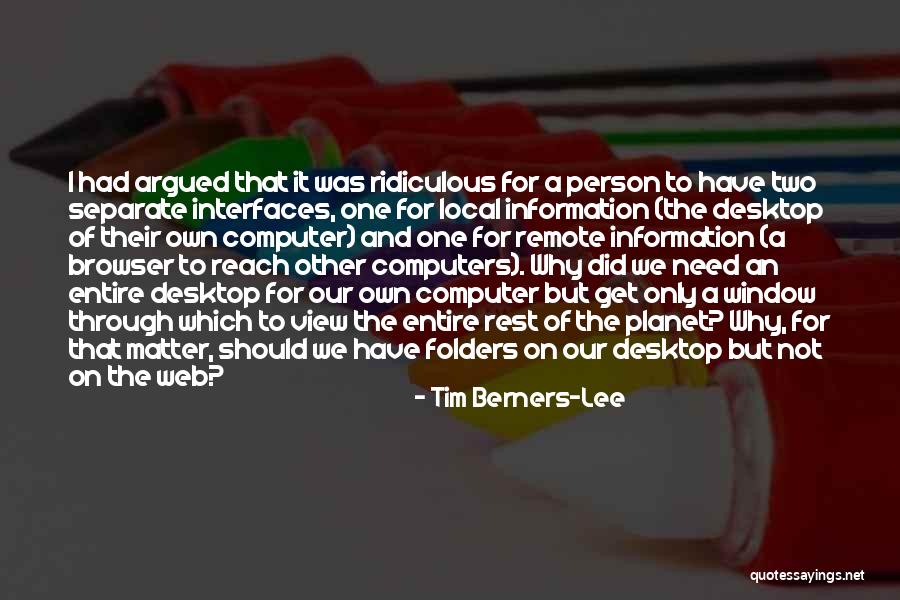 Computers Quotes By Tim Berners-Lee