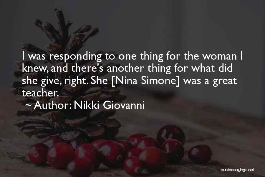 Comunidad Cristiana Quotes By Nikki Giovanni
