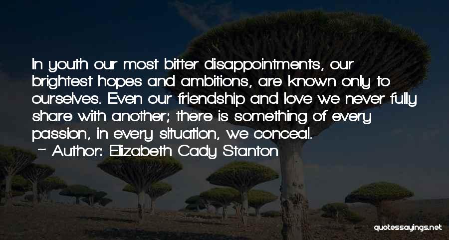 Conceal Love Quotes By Elizabeth Cady Stanton