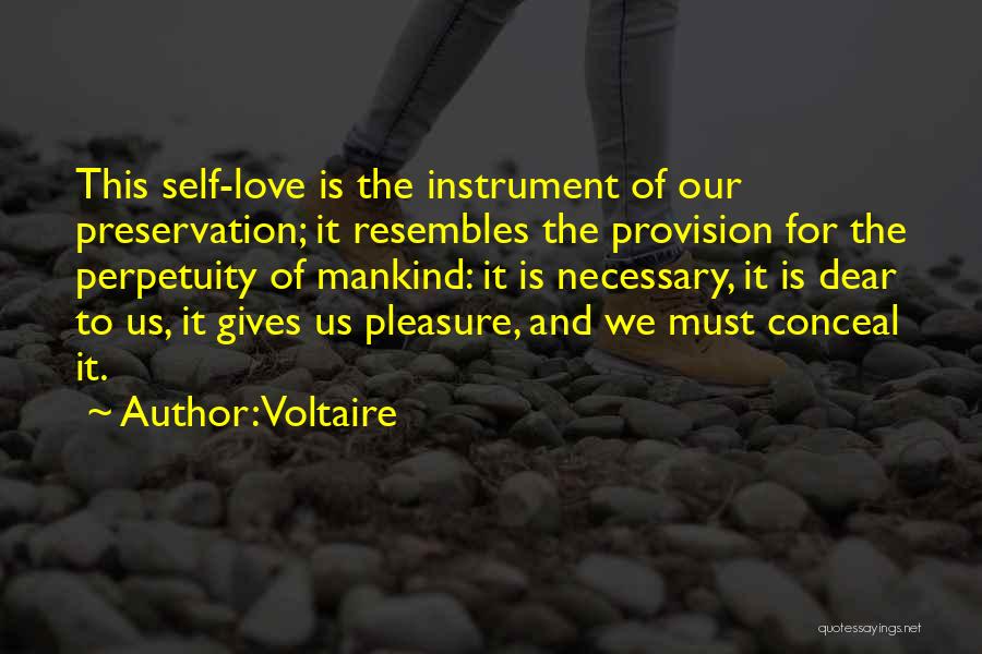 Conceal Love Quotes By Voltaire