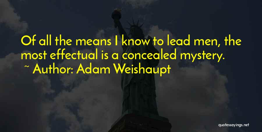 Concealed Quotes By Adam Weishaupt