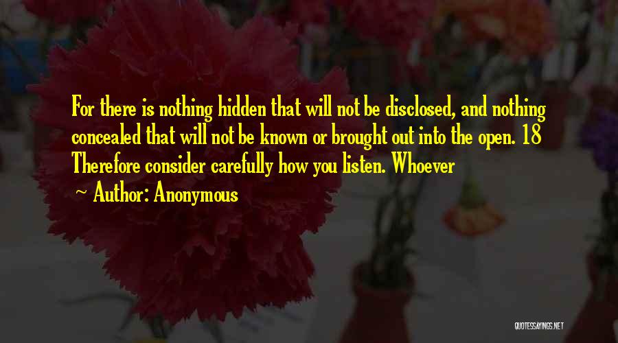 Concealed Quotes By Anonymous
