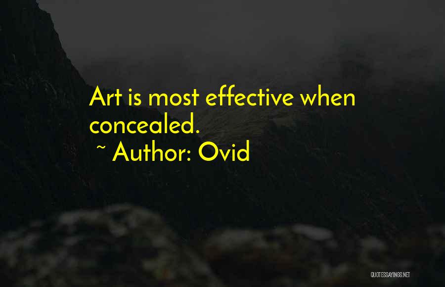 Concealed Quotes By Ovid