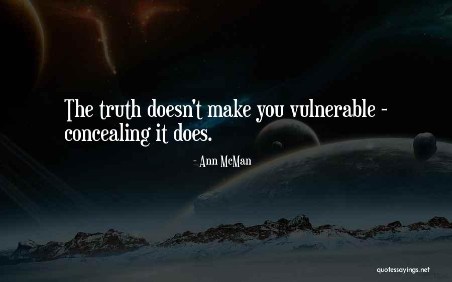 Concealing Quotes By Ann McMan Concealing Quotes By Ann McMan