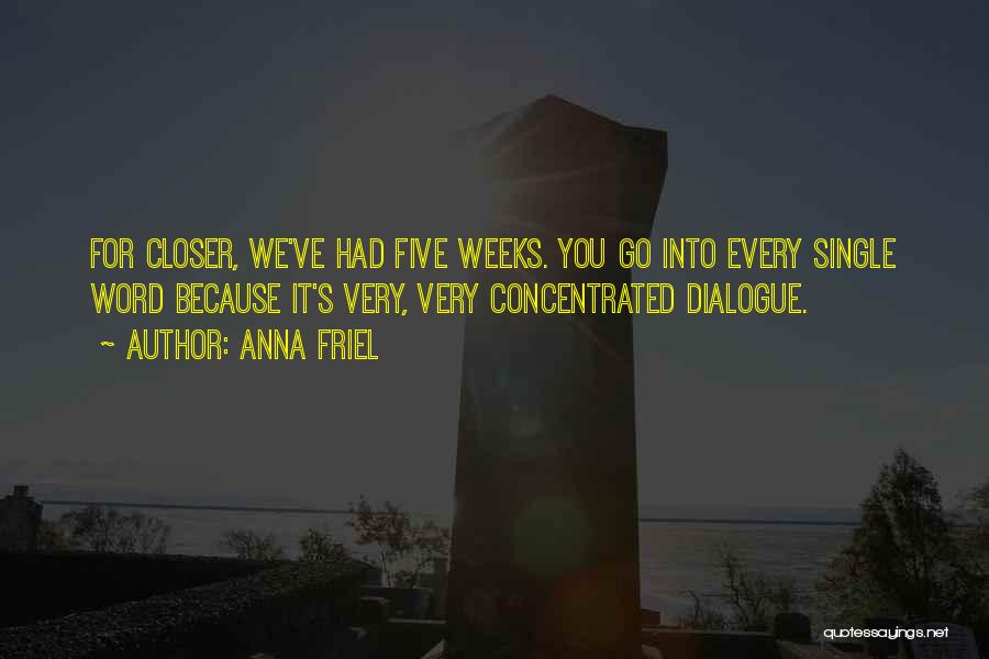 Concentrated Quotes By Anna Friel