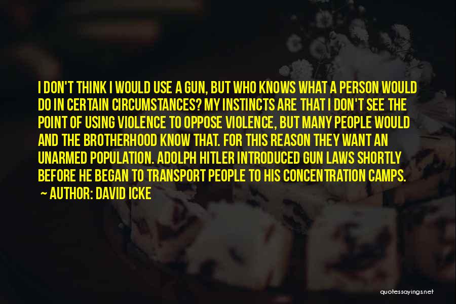 Concentration Camps Quotes By David Icke