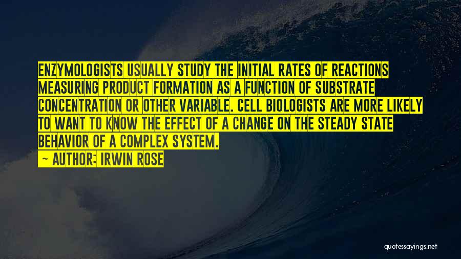 Concentration Quotes By Irwin Rose