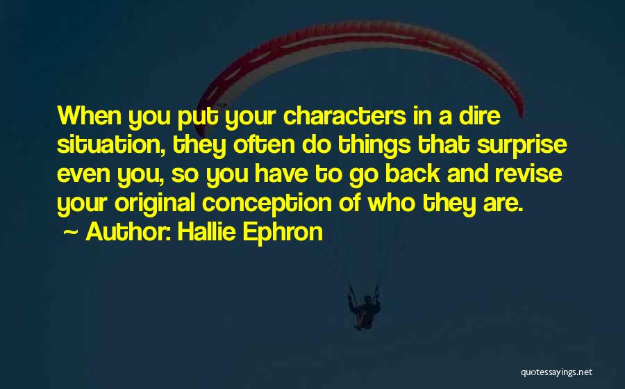 Conception Quotes By Hallie Ephron