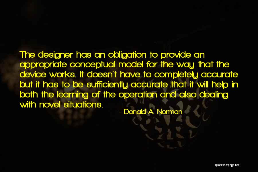 Conceptual Learning Quotes By Donald A. Norman Conceptual Learning Quotes By Donald A. Norman