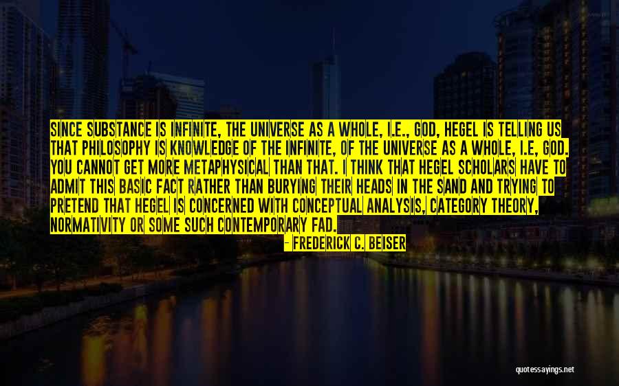 Conceptual Quotes By Frederick C. Beiser